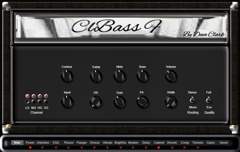 ClBass F - free Bass amp plugin