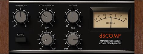 dBComp - free Compressor / limiter plugin