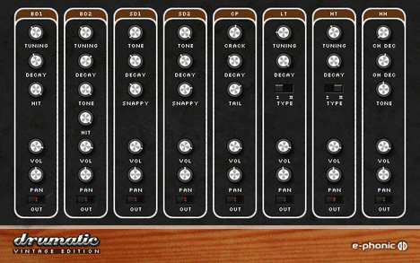 Drumatic VE - free Roland TR style plugin