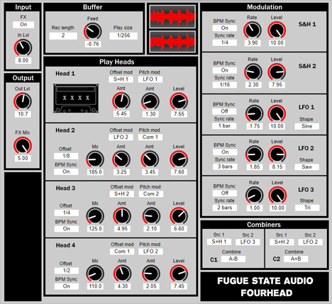 FourHead - free Experimental granulator plugin