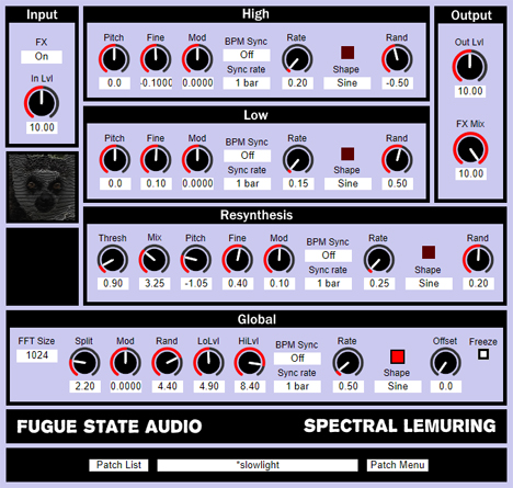 Spectral Lemuring - free Lo-fi pitch shifter plugin