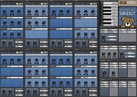 Grizzly - free Drum kit sampler plugin