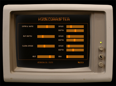 HomeCorrupter - free Sampling rate / bit depth reducer plugin