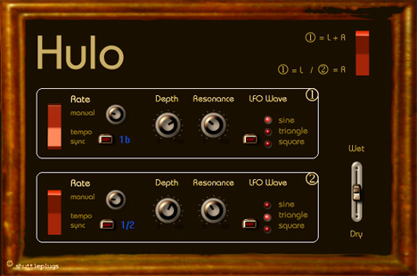 Hulo - free LFO controlled filter plugin