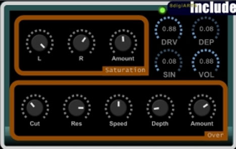 Include - free Distortion plugin