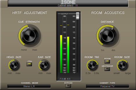 Isone Pro - free Binaural simulator plugin