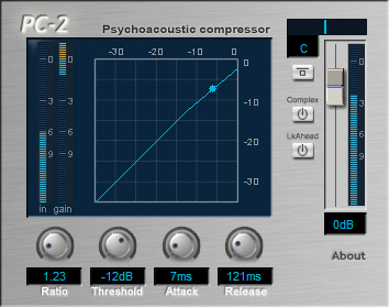 PC-2 - free Psychoacoustic compressor plugin