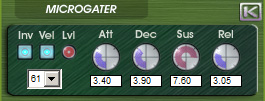 MicroGater - free MIDI gate plugin