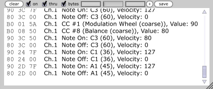 midiMonitor - free MIDI monitor plugin