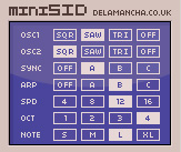 miniSID - free 6581 SID chip synth plugin