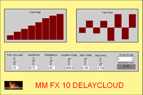 MM FX 10 Delaycloud - free Sequenced delay plugin