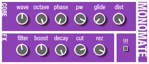 monomate - free Monophonic synthesizer plugin