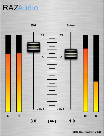 M/S controller - free Mid / sides matrix plugin