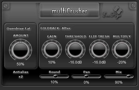 MultiCrusher - free Multi algorithm distortion plugin