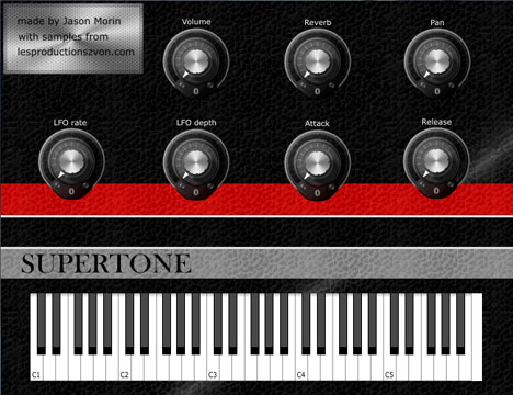 Supertone - free Retro reed organs plugin