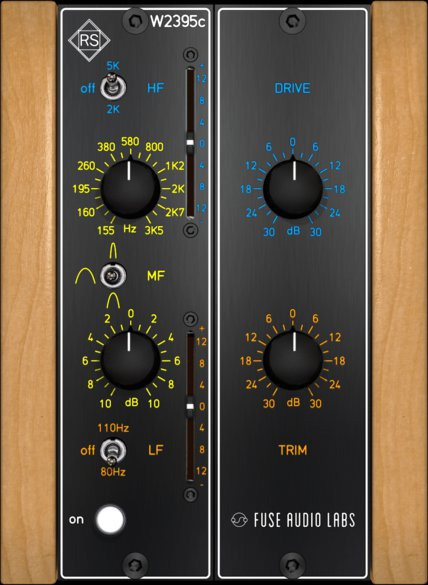 W2395c - free Baxandall EQ / saturation plugin