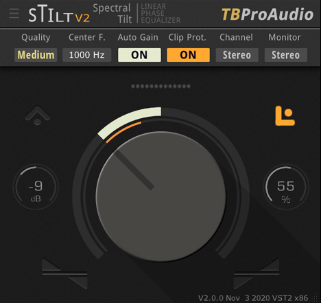 sTiltV2 - free Linear phase filter plugin