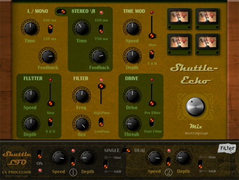 Shuttle-Echo - free Vintage delay plugin