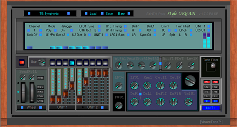 Style ORGAN SYNTH Plus - free Organ / synthesizer plugin