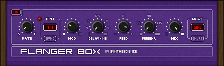 Flanger Box - free Flanger plugin