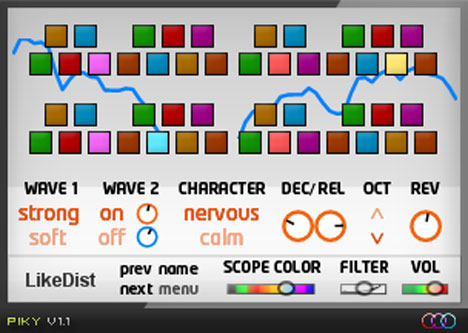 Piky - free Pikes / plucks synth plugin