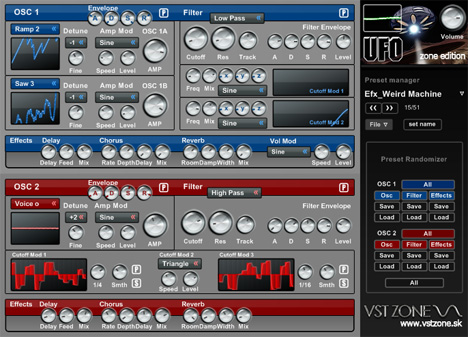 U.F.O. Zone Edition - free Atmospheres / FX synth plugin