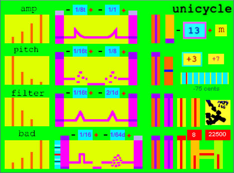 Unicycle - free 8 bit wav synth plugin