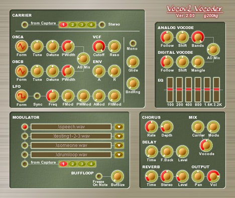 Vocov2 - free Vocoder synth plugin