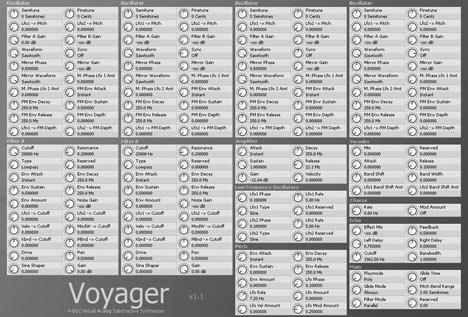 Voyager - free Wavetable synth plugin