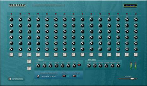 Wollo Beat - free Acoustic / electro drums plugin