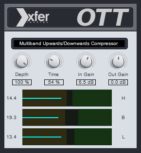 OTT - free Multiband compressor plugin