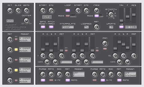 element - free Loop modulating wav player plugin